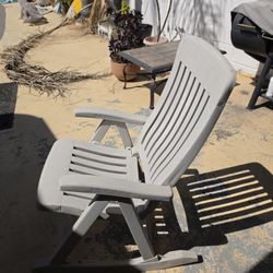 plastic rocking folding garden patio chair,