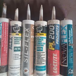 Caulking Sealant Locktite Silicone Etc $4 Each