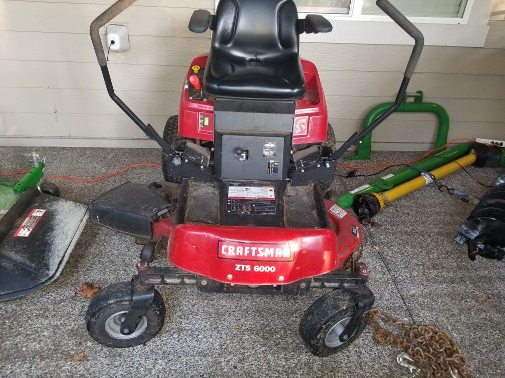 Craftsman ZTS 6000 Zero Turn Mower for Sale in Gig Harbor, WA OfferUp