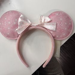 pink bow loungefly disney ears 