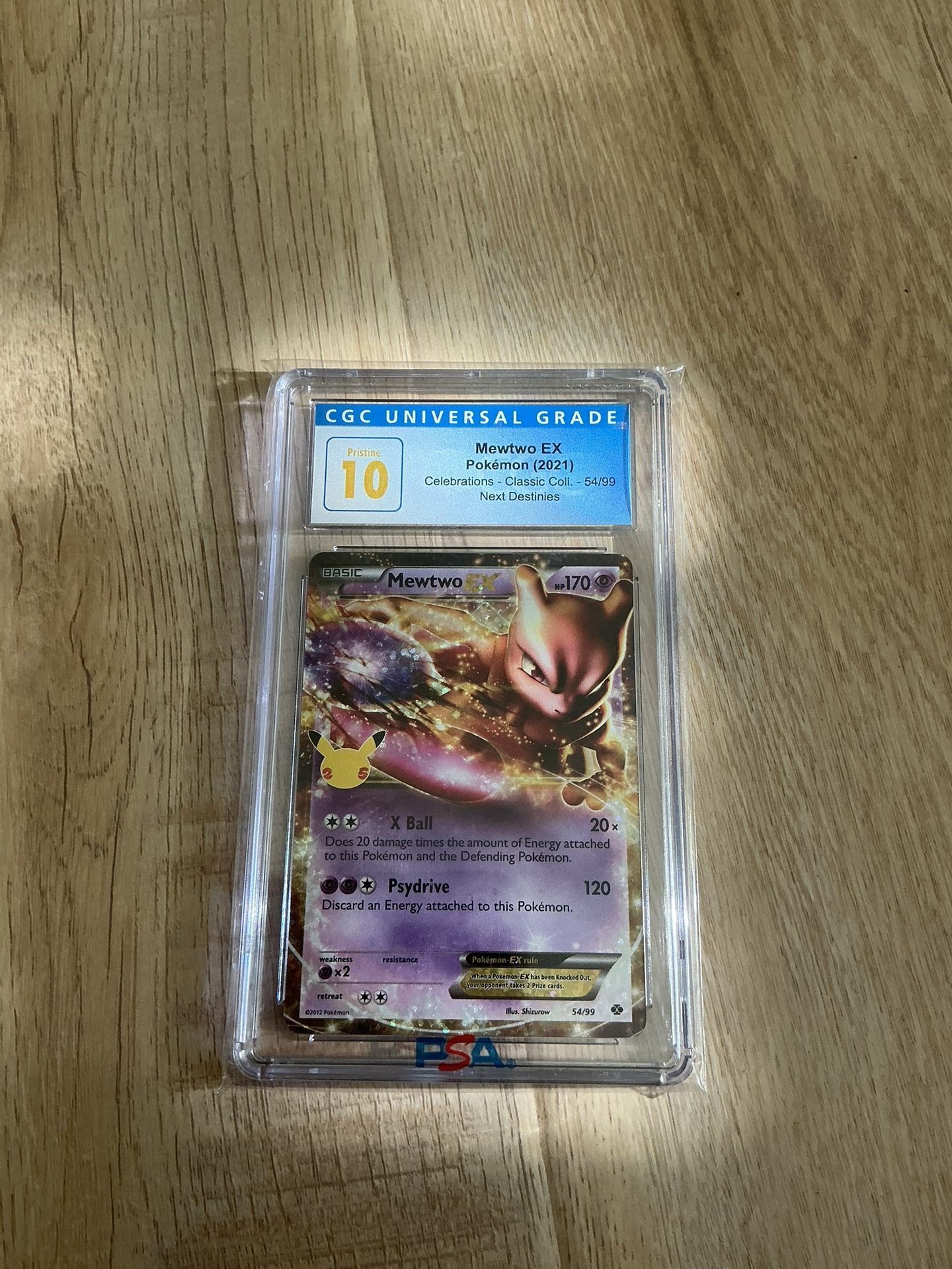 CGC Pristine 10 Pokémon Mewtwo Celebrations EX