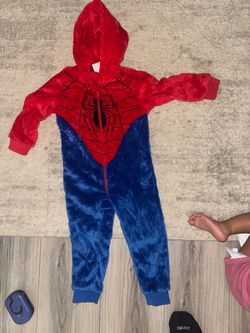 Spider-Man Kids Plush Zip-Up Onesie