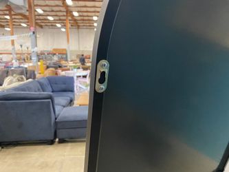 Black Arched Low Profile Standing/Hanging Mirror