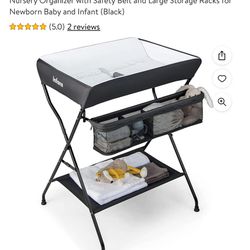 Black Baby Changing Table 