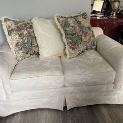 Cream Loveseat