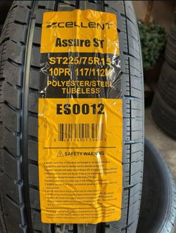 ST 225 75 15 New Set Of Trailer Tires 10 Ply 