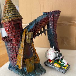 Nightmare Before Christmas Village Gate & Jack Figurine Set