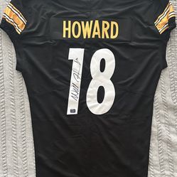 Will Howard Signed Pittsburgh Steelers Custom Pro Style Jersey Prova