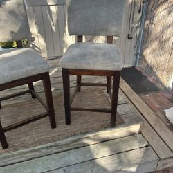 Fabric Tall Bar Chairs 