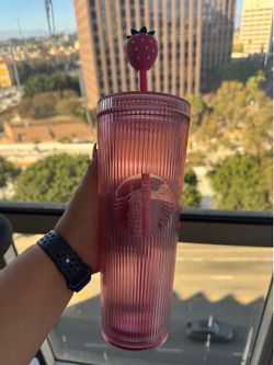 Starbucks Pink strawberry Tumbler