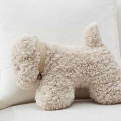 Pottery Barn Nursery Dog Plush Pillow
