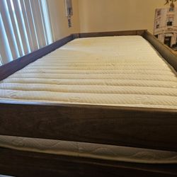 Twin Bed With Mattress - NEW bunky Board