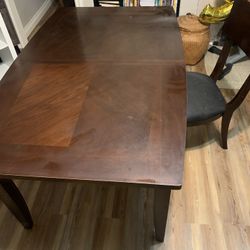 Solid Wood Dining Table And Chairs 