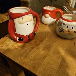 3 Christmas Mugs
