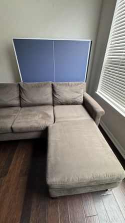 Grey Microfiber 3 Seater Sectional couch