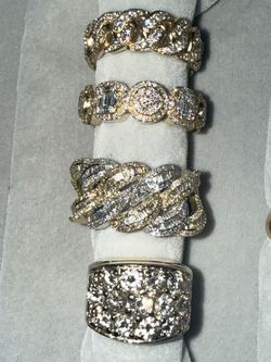 Men Cuban 2 Tone Ring