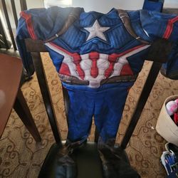 Captain America Costume Size 5-6