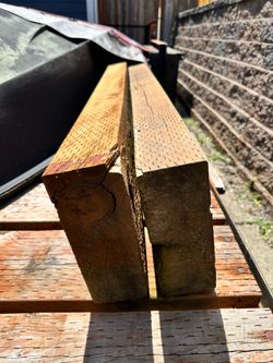 12’ Long Treated Wood Beams