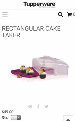 tupperware cake carrier, Home & Garden