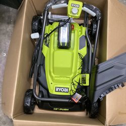 🧰🛠RYOBI 40V Cordless 2-in-1 18” Battery PUSH Lawn Mower w/6.0 Batt&Charger(NO BATTERY COVER)-NEW!-$230!🧰🛠 
