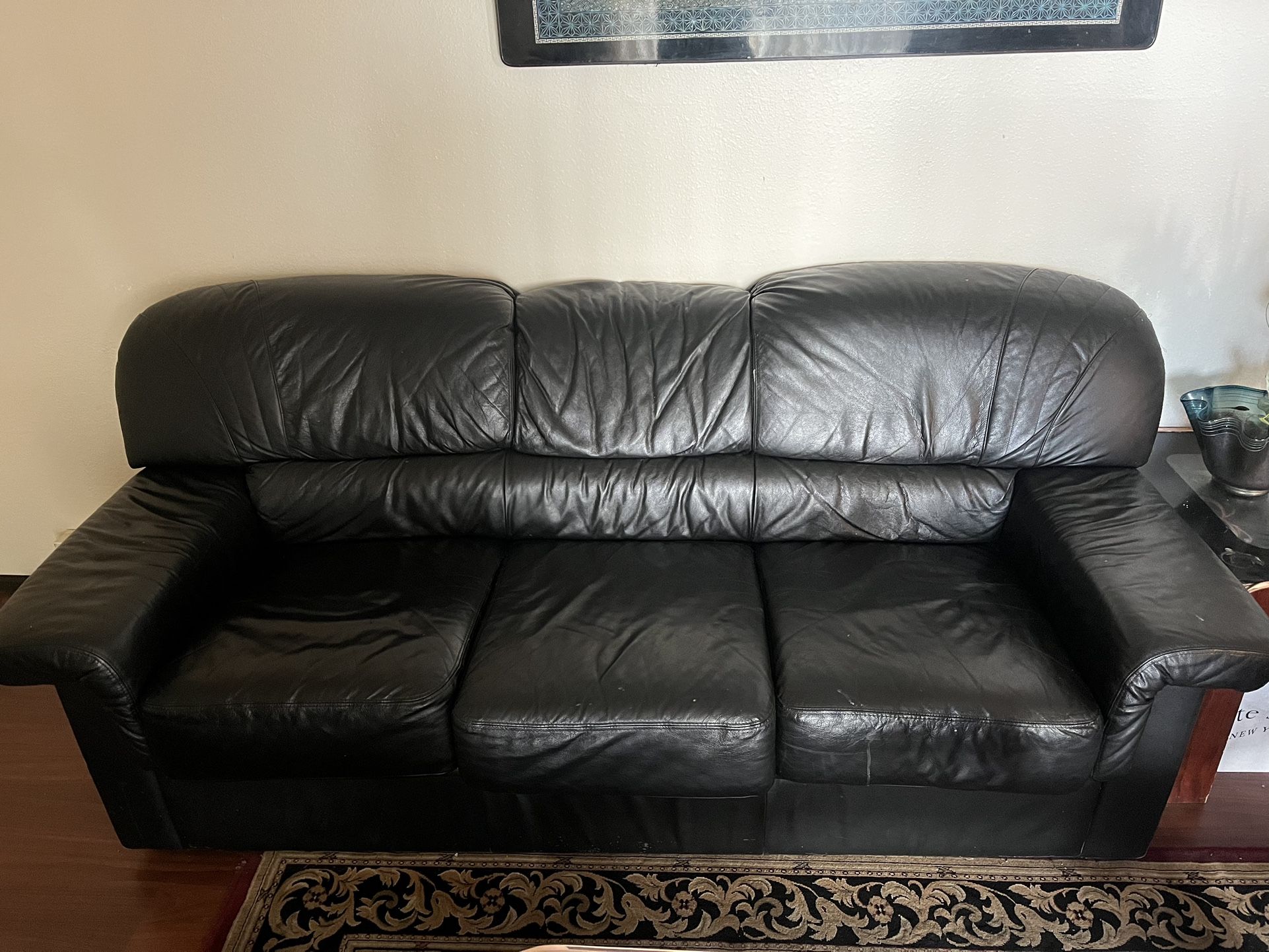 Leather Couch Set