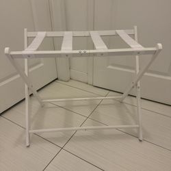 White Metal Luggage Rack: Pickup By Wednesday! 