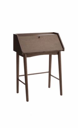 Benjamin Walnut Vintage Style Mid Century Secretary Desk
