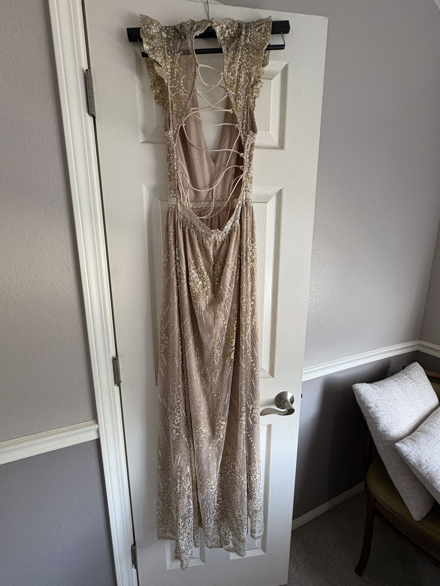 slim fit dress slacks Custom Plus Size Green Prom Gold Overskirt Untraditional Bridal Dress