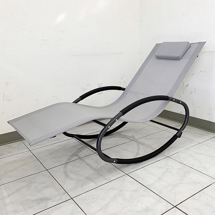 (Brand New) $45 Outdoor Rocking Zero Gravity Chair Patio Lounge Chair Recline Rocker for Backyard Pool w/ Pillow