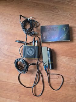 Dragonhawk Tattoo Power Supply Kit with Foot Pedal & Clip Cord — Complete Set