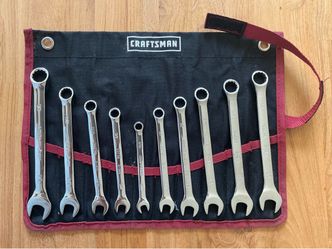 Craftsman Combination Wrench Set with Roll Pouch