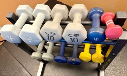 Dumbbells Cast Iron with Neoprene Coat (ASK for PRICES)
