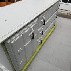 Solid Wood Dresser with Mirror – $50 OBO