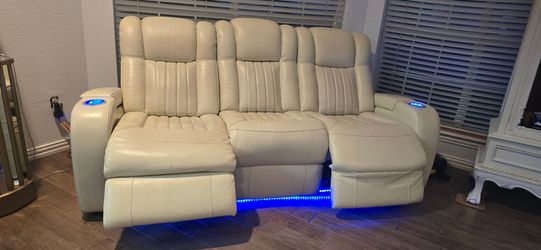 2 please leather recliner