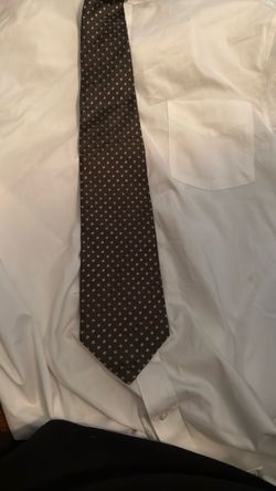 Dark Brown Diamond Pattern Necktie 3