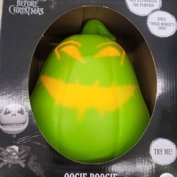 The Nightmare Before Christmas 12" Oogie Boogie Animated Pumpkin

