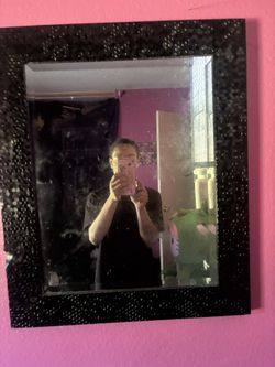 Medium Black Wall Mirror
