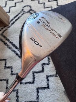 New grip vintage King Cobra Baffler 3-hybrid golf club with a 20-degree loft