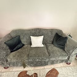 Green sofa
