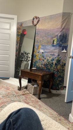 Wood Side Table with Drawer