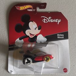 Hot Wheels Mickey Mouse Character Car, 1:64 Scale Disney Toy Collectible