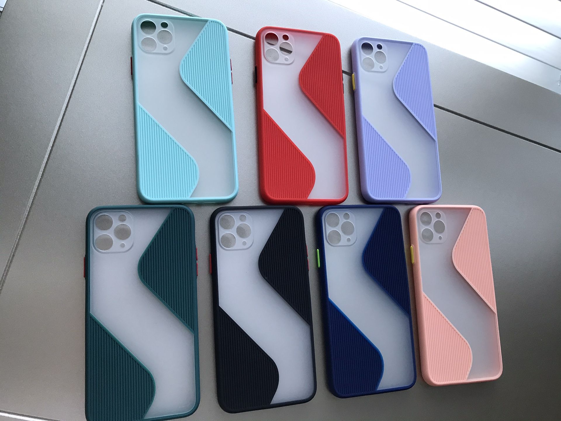 Frosted matte plastic rubber case for iPhone 11, 11 pro and 11 pro max
