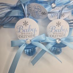 Baby It's Cold Outside Baby Shower Pacifiers Guest Favor Necklaces 