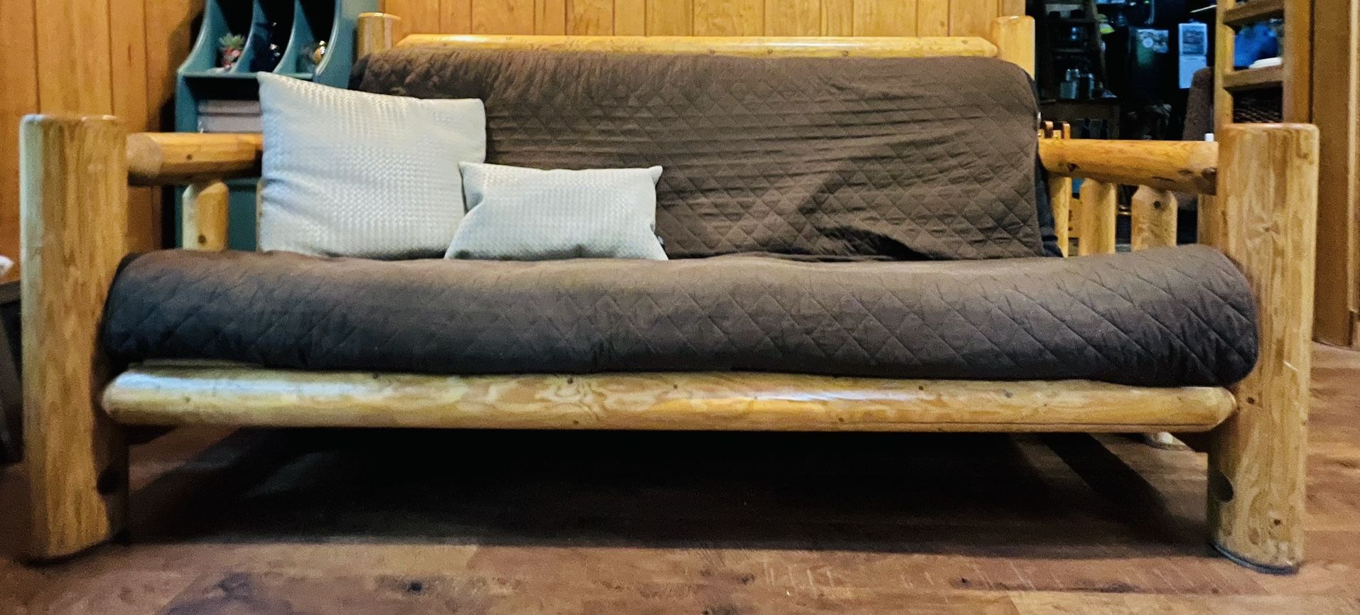 Solid Wood Log couch