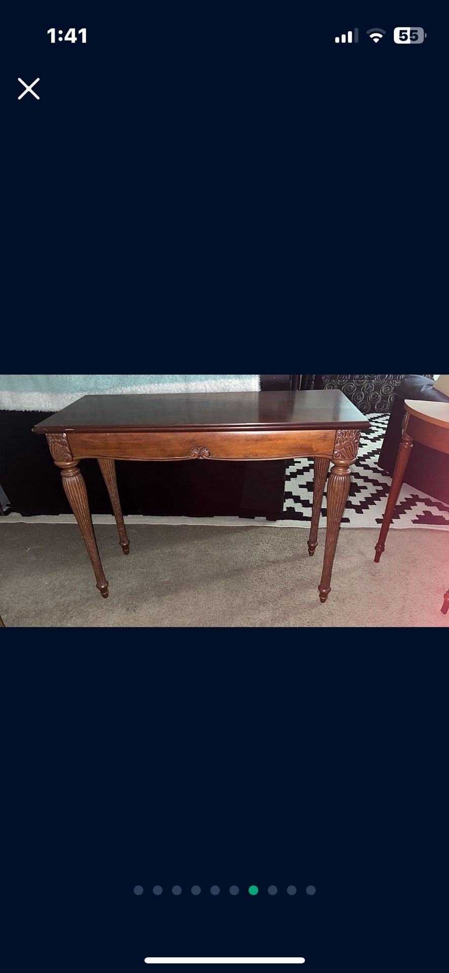 Vintage Bombay company console table