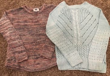 Girls size 7/8 sweater lot
