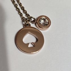 Kate Spade New York Rose Gold Necklace 'Spot The Spade' $15. Pick-up In Aurora.