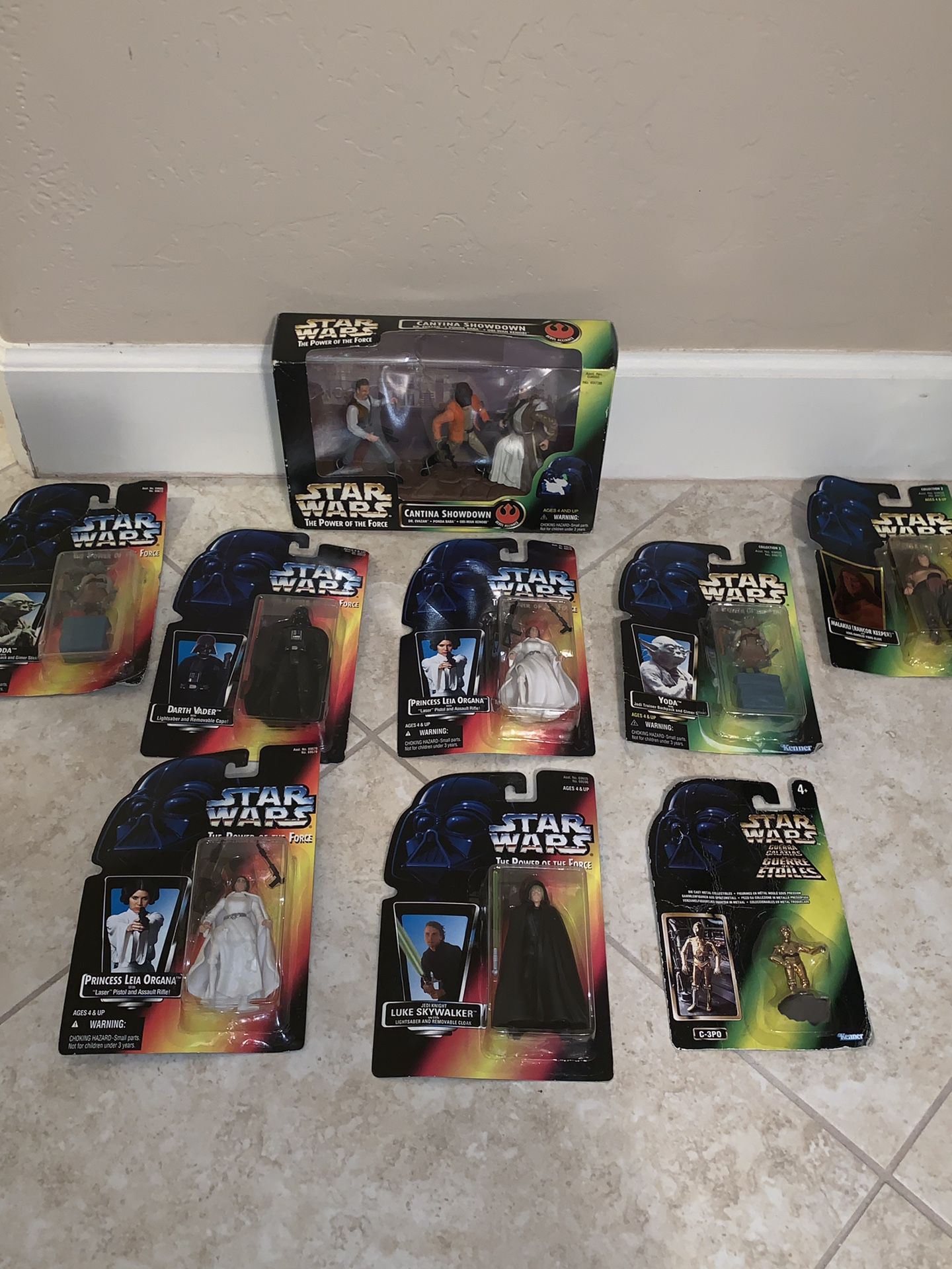1996-97 Power of the Force lot of 9 pieces