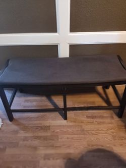 Beautiful 5 ft long entrance bench BANCA DE MADERA SOLIDA PARA SU ENTRADA