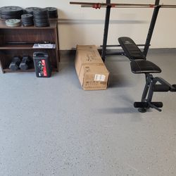 New Bench Press With 150 Lbs Weights And Bars